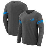 Detroit Lions J. Palmer Players Lounge Raglan Tri-Blend Sweatshirt - Dark Heather Gray discount