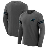 Carolina Panthers J. Palmer Players Lounge Raglan Tri-Blend Sweatshirt - Dark Heather Gray outlet