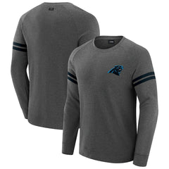 Carolina Panthers J. Palmer Players Lounge Raglan Tri-Blend Sweatshirt - Dark Heather Gray outlet
