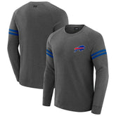 Buffalo Bills J. Palmer Players Lounge Raglan Tri-Blend Sweatshirt - Dark Heather Gray sale