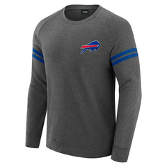 Buffalo Bills J. Palmer Players Lounge Raglan Tri-Blend Sweatshirt - Dark Heather Gray sale
