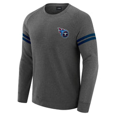 Tennessee Titans J. Palmer Players Lounge Raglan Tri-Blend Sweatshirt - Dark Heather Gray cheap