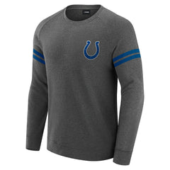 Indianapolis Colts J. Palmer Players Lounge Raglan Tri-Blend Sweatshirt - Dark Heather Gray for sale