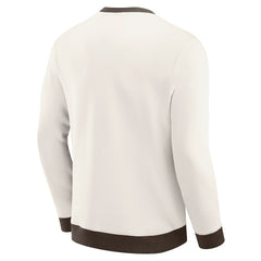 Cleveland Browns Darius Rucker Collection Colorblock Pullover Sweatshirt - Cream online