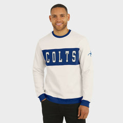 Indianapolis Colts Darius Rucker Collection Colorblock Pullover Sweatshirt - Cream sale