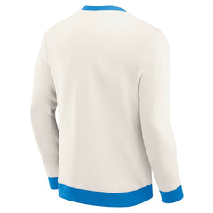 Los Angeles Chargers Darius Rucker Collection Colorblock Pullover Sweatshirt - Cream online