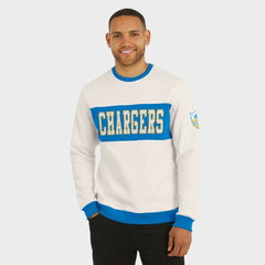 Los Angeles Chargers Darius Rucker Collection Colorblock Pullover Sweatshirt - Cream online