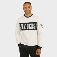 Las Vegas Raiders Darius Rucker Collection Colorblock Pullover Sweatshirt - Cream for sale