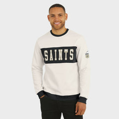 New Orleans Saints Darius Rucker Collection Colorblock Pullover Sweatshirt - Cream discount