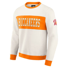 Tampa Bay Buccaneers Darius Rucker Collection Colorblock Pullover Sweatshirt - Cream discount