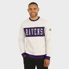 Baltimore Ravens Darius Rucker Collection Colorblock Pullover Sweatshirt - Cream outlet