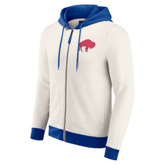 Buffalo Bills Darius Rucker Collection Distressed Graphics Full-Zip Hoodie - Cream discount