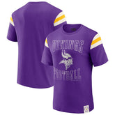 Minnesota Vikings Darius Rucker Collection Football Stripe Sleeve T-Shirt - Purple sale