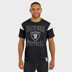 Las Vegas Raiders Darius Rucker Collection Football Stripe Sleeve T-Shirt - Black on sale