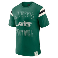 New York Jets Darius Rucker Collection Football Stripe Sleeve T-Shirt - Green online