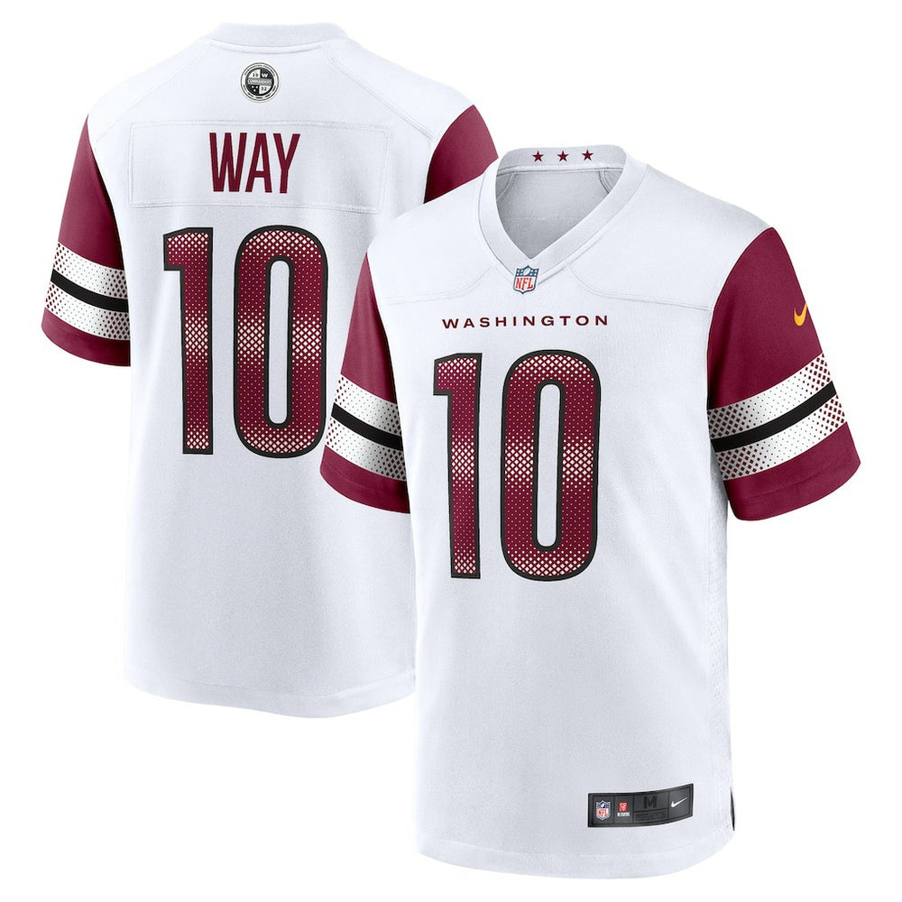 Tress Way Washington Commanders Game Jersey - White for sale