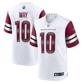Tress Way Washington Commanders Game Jersey - White for sale