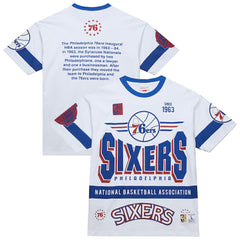 Philadelphia 76ers Unisex Hardwood Classics Vintage Team Origins Premium T-Shirt - White sale