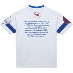 Philadelphia 76ers Unisex Hardwood Classics Vintage Team Origins Premium T-Shirt - White sale