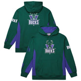 Milwaukee Bucks Hardwood Classics Team Origins Fleece Pullover Hoodie - Hunter Green on sale