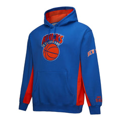 New York Knicks Hardwood Classics Team Origins Fleece Pullover Hoodie - Blue for sale