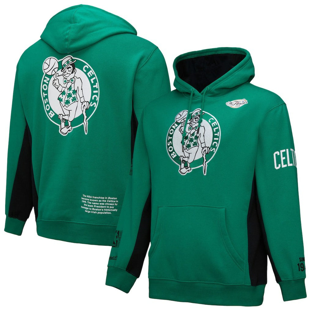 Boston Celtics Hardwood Classics Team Origins Fleece Pullover Hoodie - Kelly Green outlet