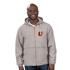Baltimore Orioles G-III Sports by Carl Banks Full-Zip Rain Jacket Gray