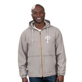 Philadelphia Phillies G-III Sports by Carl Banks Full-Zip Rain Jacket Gray
