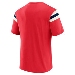 Washington Nationals Darius Rucker Collection Distressed Sleeve Stripe T-Shirt Red