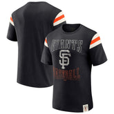 San Francisco Giants Darius Rucker Collection Distressed Sleeve Stripe T-Shirt Black