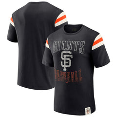 San Francisco Giants Darius Rucker Collection Distressed Sleeve Stripe T-Shirt Black