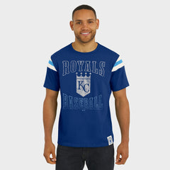 Kansas City Royals Darius Rucker Collection Distressed Sleeve Stripe T-Shirt Royal