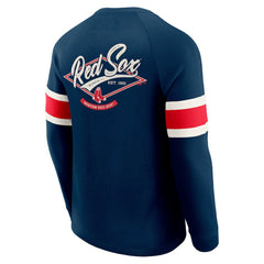 Boston Red Sox Darius Rucker Collection Waffle-Knit Raglan Long Sleeve Henley T-Shirt Navy