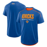 New York Knicks Inbound Pass Play Practice T-Shirt - Blue on sale