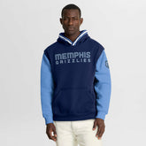 Memphis Grizzlies Half Court Shot Clock Fastbreak Hoodie - Navy/Blue sale