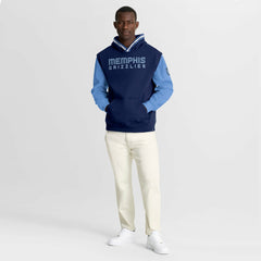 Memphis Grizzlies Half Court Shot Clock Fastbreak Hoodie - Navy/Blue sale
