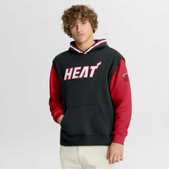 Miami Heat Half Court Shot Clock Fastbreak Hoodie - Black/Red sale