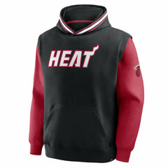 Miami Heat Half Court Shot Clock Fastbreak Hoodie - Black/Red sale