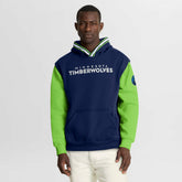 Minnesota Timberwolves Half Court Shot Clock Fastbreak Hoodie - Navy/Green for sale
