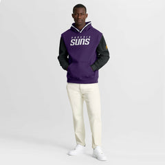 Phoenix Suns Half Court Shot Clock Fastbreak Hoodie - Purple/Black on sale