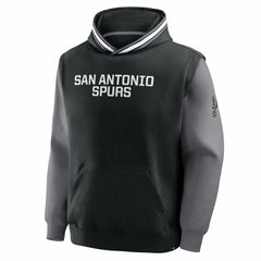 San Antonio Spurs Half Court Shot Clock Fastbreak Hoodie - Black/Gray outlet