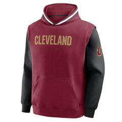 Cleveland Cavaliers Half Court Shot Clock Fastbreak Hoodie sale - Wine/Black for sale