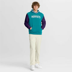 Charlotte Hornets Half Court Shot Clock Fastbreak Hoodie - Teal/Purple sale