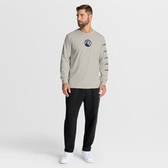 Minnesota Timberwolves Crossover Collection Ball Screen Action Premium Long Sleeve T-Shirt - Cream online