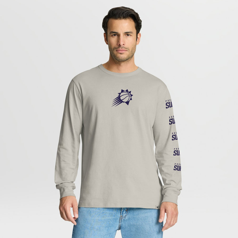 Phoenix Suns Crossover Collection Ball Screen Action Premium Long Sleeve T-Shirt - Cream on sale