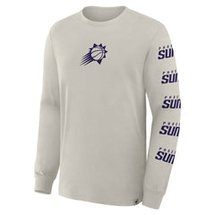 Phoenix Suns Crossover Collection Ball Screen Action Premium Long Sleeve T-Shirt - Cream on sale