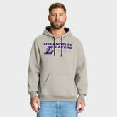 Los Angeles Lakers Crossover Collection Blocked Shot Premium Pullover Hoodie - Off White for sale