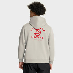 Atlanta Hawks Crossover Collection Blocked Shot Premium Pullover Hoodie - Off White sale