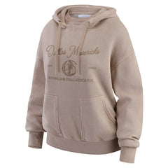 Dallas Mavericks WEAR by Erin Andrews Women's Washed Pullover Crewdie sale - Tan discount