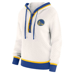 Golden State Warriors WEAR by Erin Andrews Women's Plus Size Hoodie Sweater sale - Cream for sale